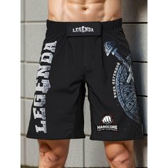 Шорты спортивные Legenda, размер XS, черный/серый