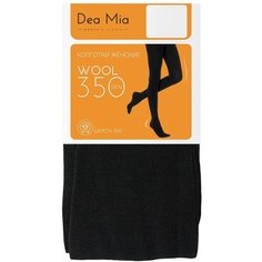 Колготки DEA MIA Шерстяные колготки женские DEA MIA WOOL 350 den теплые, 350 den, размер 2, черный