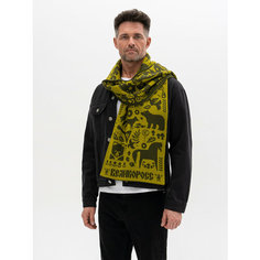 Шарф Великоросс для мужчин,180х33 см, зеленый