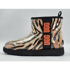 Угги UGG Classic Clear Mini, размер 37 EU, бежевый, оранжевый