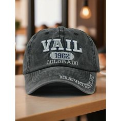 Бейсболка мужская VAIL для мужчин, размер 55-60, темно-серый (202) Без бренда
