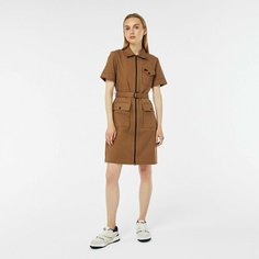 Платье LACOSTE Regular Fit, размер T40, коричневый
