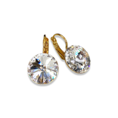 Серьги Amante crystal, кристаллы Swarovski, размер 14 мм, бесцветный