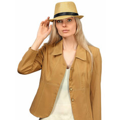 Шляпа для взрослых и детей, размер 58, light brown Без бренда