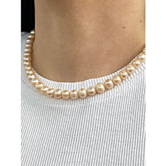 Чокер JEWELRY A VENTO, жемчуг культивированный, длина 35 см, розовый