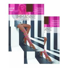 Колготки Immagine Support Press, 70 den, 2 шт., размер 5, коричневый