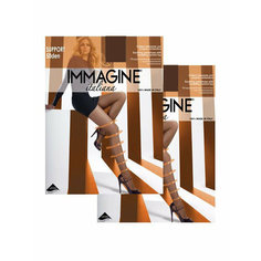 Колготки Immagine Support Press, 50 den, 2 шт., размер 2, cappuccino