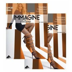 Колготки Immagine Support Press, 50 den, 2 шт., размер 2, grafite