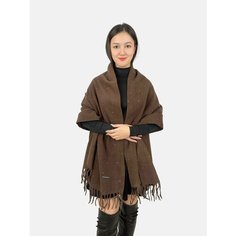 Шарф Cashmere для женщин,180х70 см, универсальный, темно-коричневый
