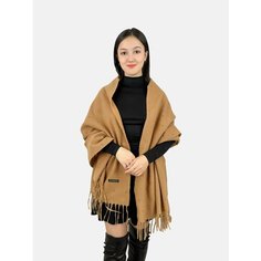 Шарф Cashmere для женщин,180х70 см, универсальный, светло-коричневый