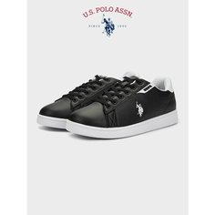 Кеды U.S. POLO ASSN., полнота 6 (RU)/ на среднюю стопу, размер 39, черный