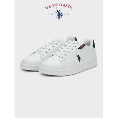 Кеды U.S. POLO ASSN., полнота 6 (RU)/ на среднюю стопу, размер 38, белый