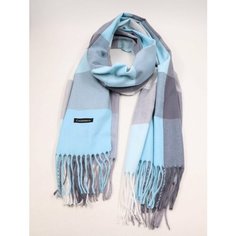 Шарф Cashmere для женщин,180х70 см, универсальный, синий/голубой