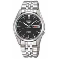 Наручные часы SEIKO SEIKO 5, серебристый/черный