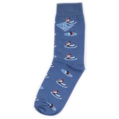 Носки Happy Socks мужские носочки - Утки - Джинс, размер 41-45, синий