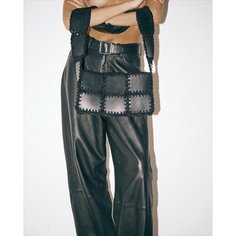 Сумка кросс-боди IMAKEBAGS, фактура гладкая, черный