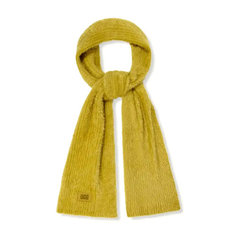 Шарф UGG Plait Plush Knit Scarf для женщин, желтый