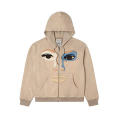 Толстовка KidSuper Patchwork Face, размер S, , dark brown