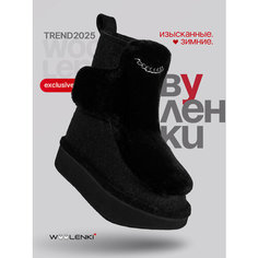 Валенки WOOLENKI WOOLENKI 2025, размер 37, черный + черный мех