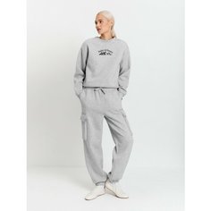 Брюки Concept club, размер M, серый меланж