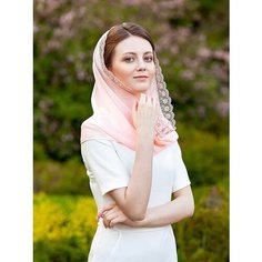 Шарф Крестильное для женщин, универсальный, розовый