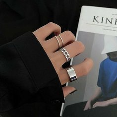 Кольцо наборное BeOneDesire, безразмерное, серебристый