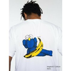 Футболка Uniqlo KAWS x WARHOL, размер M, white