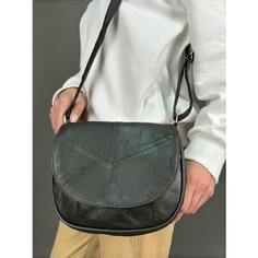Сумка кросс-боди , фактура гладкая, зеленый Unvers Leather Istanbul