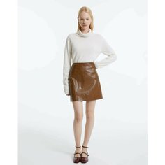 Юбка Gloria Jeans GJ BLACK, размер XXS (36-38), коричневый