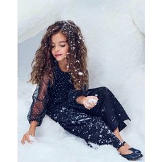 Брюки Gloria Jeans, размер 2-3г/98 (28), черный