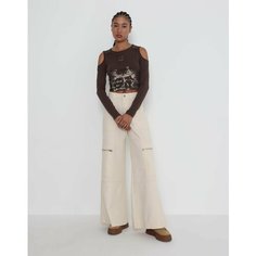 Лонгслив Gloria Jeans Ready! Steady! Go!, размер XXS (36), , коричневый