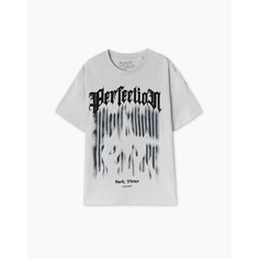 Футболка Gloria Jeans Ready! Steady! Go!, размер 3XS-XXS/146, светло-бежевый