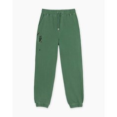Брюки спортивные Gloria Jeans Ready! Steady! Go!, размер 3XS/140 (34), зеленый