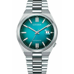 Наручные часы CITIZEN Automatic, бирюзовый, серебряный