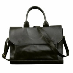 Портфель, фактура тиснение, черный Guangzhou Top Quality Leather Products