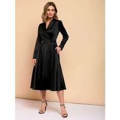 Платье 1001dress Большие размеры, размер 56, черный