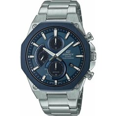 Наручные часы CASIO, серебряный, синий