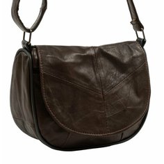 Сумка кросс-боди , фактура гладкая, темно-коричневый Unvers Leather Istanbul