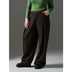 Брюки DIMMA fashion studio Венди, размер 46, коричневый