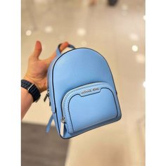 Рюкзак MICHAEL KORS, фактура матовая, гладкая, голубой