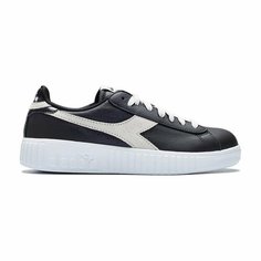 Кеды Diadora GAME STEP PREMIUM TUMBLED LEATHER, размер T55, черный/белый