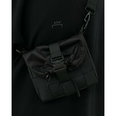 Сумка кросс-боди NODO, фактура плетеная, гладкая, черная