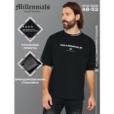 Футболка Millennials Футболка мужская MMCKTAW232, размер one size 46-52, черный