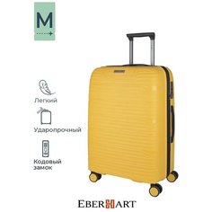 Чемодан Eberhart, 65 л, размер M, желтый