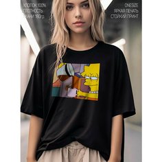 Футболка CherryPie Симпсоны, размер ONESIZE(XS-XXL), черный