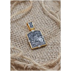 Подвеска, серебро, 925 проба, золочение, чернение, родирование, размер 3.5 см. Золотая карта