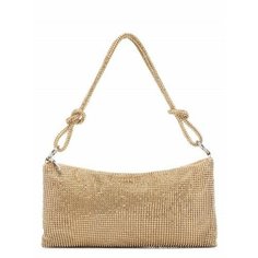 Сумка клатч ELEGANZZA, фактура гладкая, gold