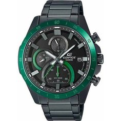 Наручные часы CASIO Edifice, черный, зеленый