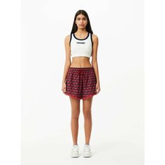 Шорты LACOSTE, размер T40, красный, синий
