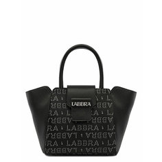 Сумка LABBRA, фактура тиснение, гладкая, голубой, серый, черный